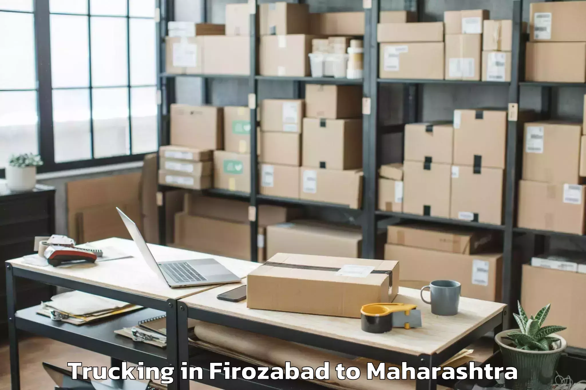 Easy Firozabad to Yavatmal Trucking Booking